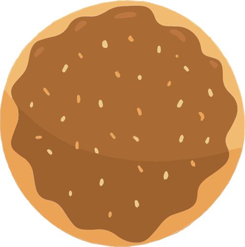 Lækkert småkage med nødder