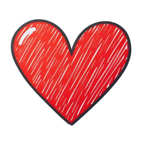 Rød Hjerteillustration