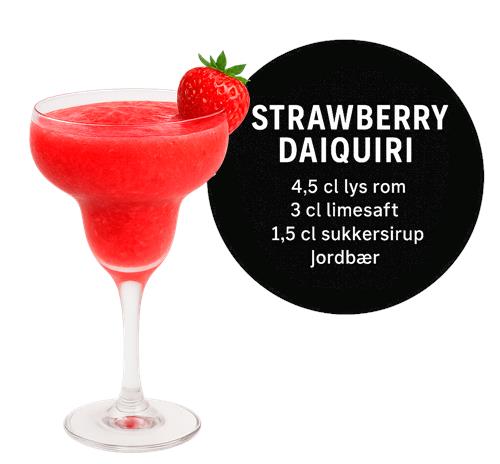 Frisk Jordbær Daiquiri Opskrift