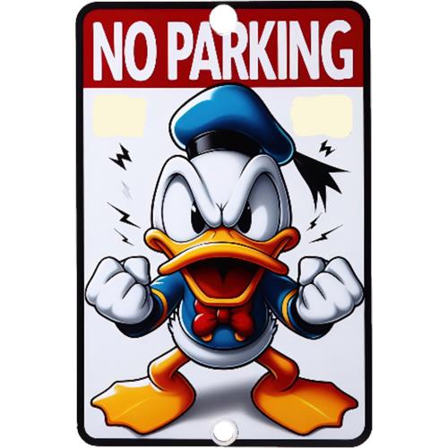 Donald Duck No Parking Sign