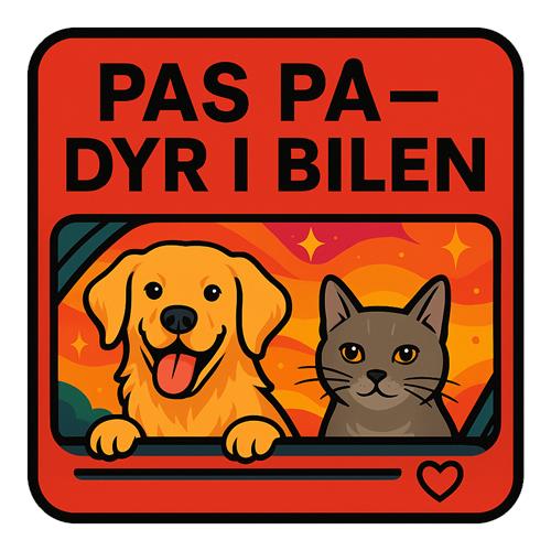 Pas på dyr i bilen