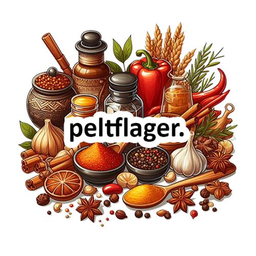 Farverig krydderi samling