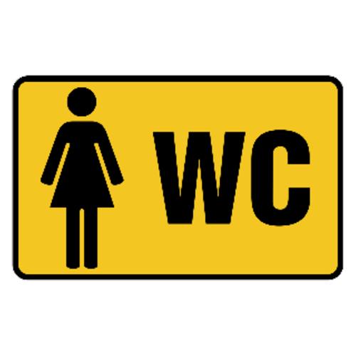 Skilt til kvindetoilet