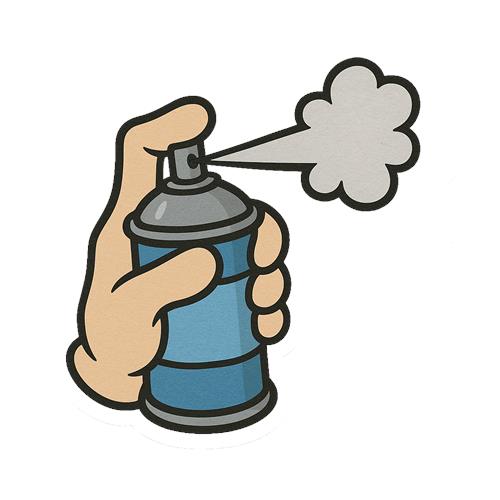 Spraymaler i aktion