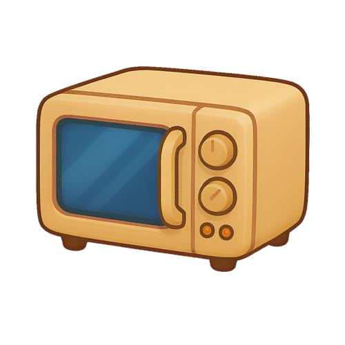 Mikrobølgeovn i retro stil